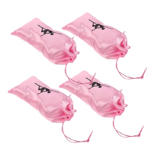 FOMIYES 4 Stück Teiliges Ballettschuh Aufbewahrungstaschen Atmungsaktive Tanzschuh Beutel mit Kordelzug für Mädchen und Frauen Kompakte Strapazierfähige Tanzschuh Organizer für Reisen und von FOMIYES