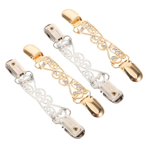 FOMIYES 4stücke Pulloverclips Vintage-design Für Strickjacken Und Schals Strickjackenclip Als Schalverschluss Schalclips Für Damen von FOMIYES