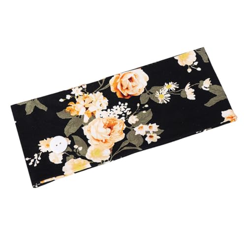 FOMIYES 4 Stück Teiliges Damen Fitness Stirnband Elastisches Haarband mit Dekorativen Knöpfen Schwarz Rosa und Weiß Sportliches Haarschmuck Accessoire für Yoga Laufen Gym und Alltag von FOMIYES