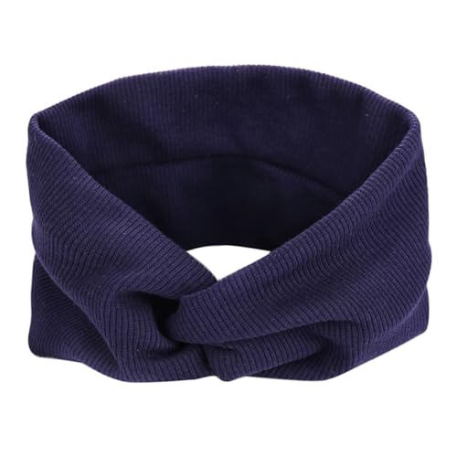FOMIYES 4 Stück Teiliges Damen Stirnband mit Schraubgewinde Elastisches Yoga Haarband Kreuzförmiges Design Atmungsaktiv und Rutschfest Passend für Sport und Alltag in Khaki Marineblau von FOMIYES
