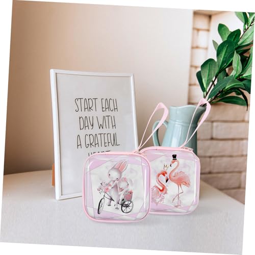 FOMIYES 4 Stück Teiliges Einhorn Münzbeutel Cartoon Geldbörse für Mädchen Bunte Kleine Handtasche Modisch Vielseitig für Alltag Reise von FOMIYES