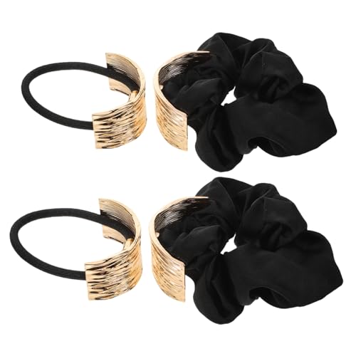 FOMIYES 4 Stück Teiliges Haar Metall Ponytail und Elastische Haargummis Geometrisches Design und Leicht für Langes Haar Tägliche Frisuren für Frauen und Mädchen von FOMIYES