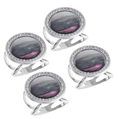 FOMIYES 4 Stück Teiliges Metall Schalring und T Shirt Knotenclip für Damen Runde Schnallen Vielseitig als Schalhalter und Kleidungsschmuck Leichte Flexible Accessoires für Freizeit und von FOMIYES