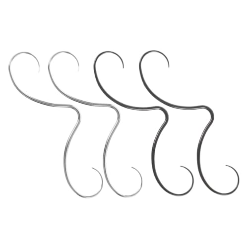 FOMIYES 4 Stück Teiliges Mustache Septum Piercing aus Rostfreiem Verstellbarer Nasenring Unisex Schmuck Modisches Nasenpiercing für Damen und Herren Vielseitig Kombinierbar und von FOMIYES