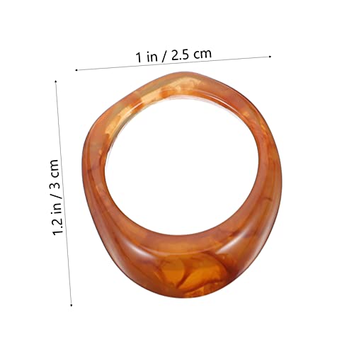 FOMIYES 4 Stück Teiliges Resin Ring Bunte Leichte Finger Schmuck Dekoration Hautfreundlich Langlebig als für Frauen Freunde Familie zu Weihnachten und Valentinstag von FOMIYES