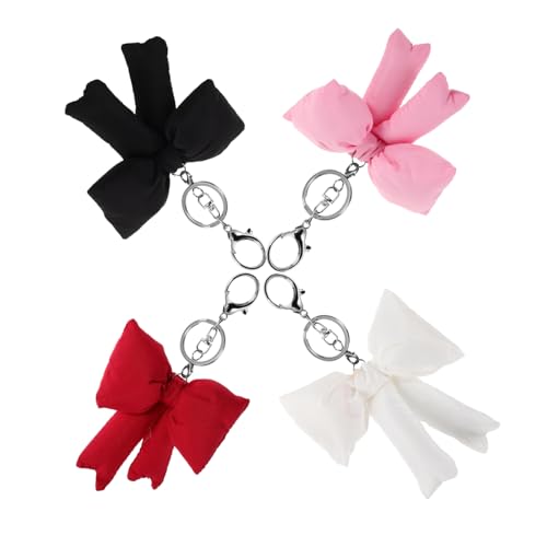 FOMIYES 4 Stück Teiliges Schleifen Modische Leichte Tasche Accessoires Praktische Bowknot Charms für Handtaschen Rucksäcke und Geldbörsen Sichere Befestigung für Damen von FOMIYES