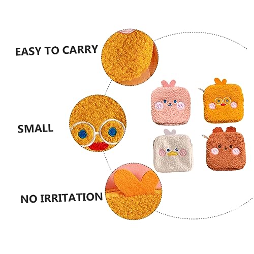 FOMIYES 4 Stück Teiliges Tragbare Hygienetasche für Damen Multifunktionale Aufbewahrungstasche für Slipeinlagen und Kleine Gegenstände Modisches Design Farblich Sortiert Zufällige Farbe von FOMIYES