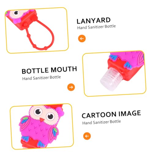 FOMIYES 4 Stück Teiliges Tragbare Silikonhüllen für Handflaschen mit Cartoon Mustern Wiederverwendbar Geruchsneutral Leicht und Kompakt für und Kosmetikprodukte von FOMIYES