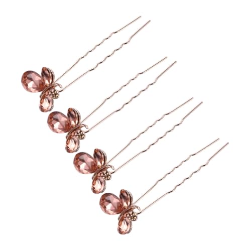 FOMIYES 4 Stück Teiliges U Förmiges Haarschmuck mit Funkelnden Haarnadeln Braut Haarpin für Damen Eleganter Hochzeitsschmuck Geeignet für Partys und Besondere Anlässe von FOMIYES