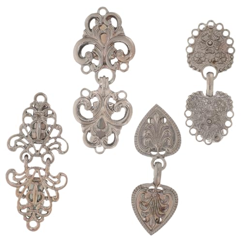 FOMIYES 4 Stück Vintage Cardigan Clips Robuste Schal und Kragen Broschen aus Stilvollen Kleidungsklammern für Damenpullover Kleider und Hemden Stilvolle Umhang und Shirt Accessoires von FOMIYES