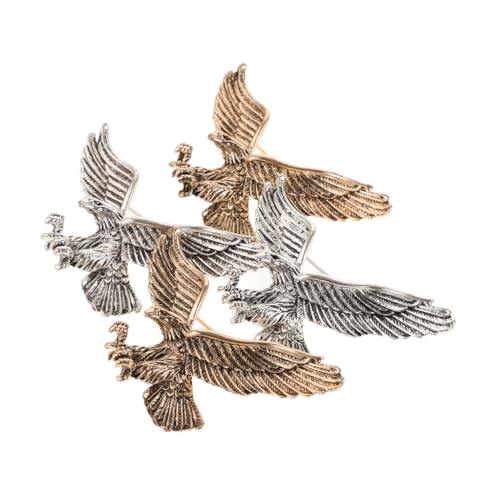 FOMIYES 4 Stück Vintage Eagle Brosche Anstecknadel für Anzug und Kleidung Tiermotivs Langlebigem Legierungsmaterial für zu Weihnachten Geburtstagen und Besonderen Anlässen von FOMIYES