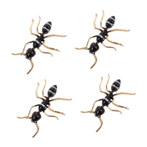 FOMIYES 4 Stück Vintage Insektenbrosche Metall Tier Brosche Modischer Anstecker für Damen und Herren Stabile Einzigartige Lapel Pin für Mäntel Anzüge Hüte Vielseitig für Alltag und Events von FOMIYES