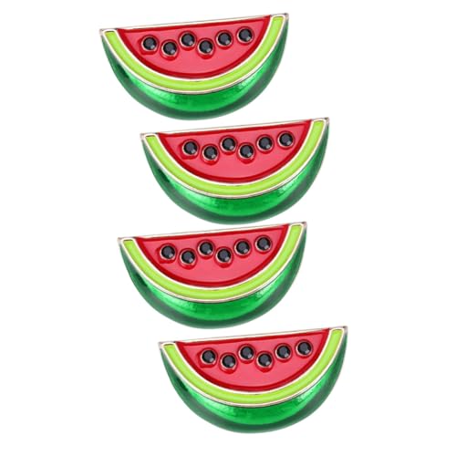 FOMIYES 4 Stück Wassermelonen Brosche Damen Retro Anstecknadeln Cartoon Pullover Clip Cardigan Kragenclip für Schal Dekoration Accessoires von FOMIYES