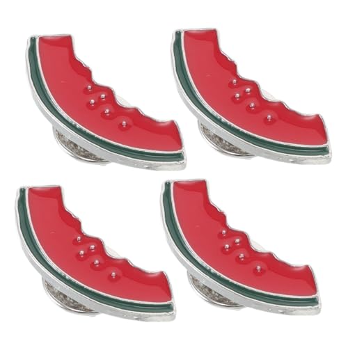FOMIYES 4 Stück Wassermelonen Broschen Retro Emaille Anstecknadeln für Damen Niedliche Obst Pins Zinklegierung für Kleidung Taschen und Hüte Vielseitige Accessoires für Sommer von FOMIYES