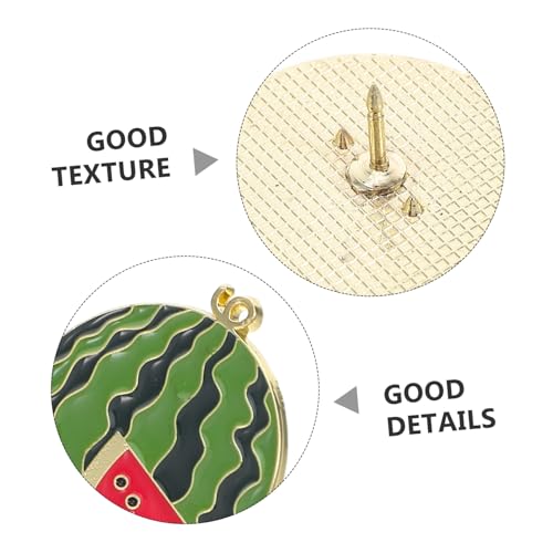 FOMIYES 4 Stück Wassermelonen-broschen aus Zinklegierung Cartoon-anstecknadeln mit Fruchtmotiv Leichte Pins für Kleidung Rucksäcke Pullover Vielseitiger Modeschmuck für Frauen und Männer von FOMIYES