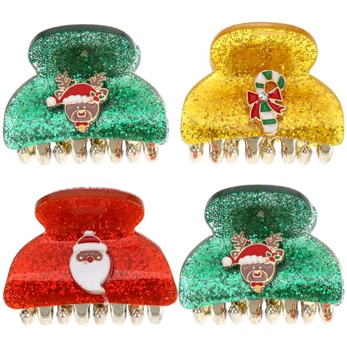 FOMIYES 4 Stücke Clips Haar Zubehör Weihnachten Haar Clips Für Frauen Urlaub Party Styling von FOMIYES