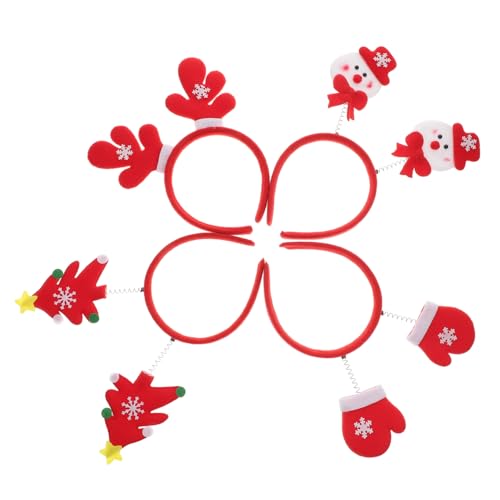 FOMIYES 4pcs Weihnachten Haar Krawatte Geweih Stirnband Jungen Und Mädchen Haar Band Mädchen Haar Zubehör Haar von FOMIYES