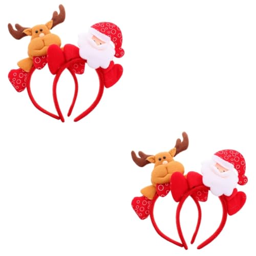 FOMIYES 4 Stück Weihnachtsstirnband christmas haarreif christmas headband Weihnachts-Hirsch-Haarreifen Stirnband für Kinder haarschmuck Hirsch-Stirnband Weihnachtskopfbedeckung Weihnachten von FOMIYES