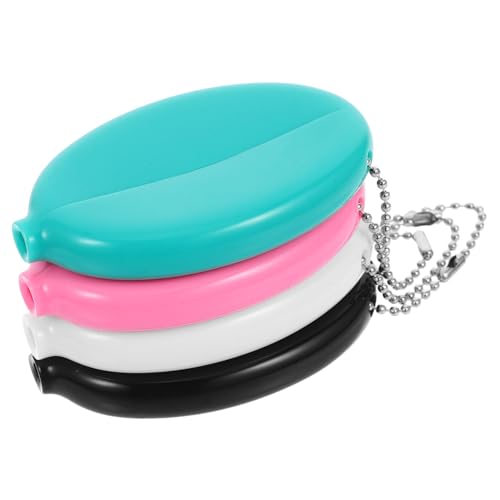 FOMIYES 4stücke Vintage-münztaschen Kleine Farbige Wechselgeldbörsen Mit Kette Tragbare Aufbewahrungstaschen Für Münzen Schlüssel Ohrringe Ringe Und Kleine Gegenstände Für Damen von FOMIYES