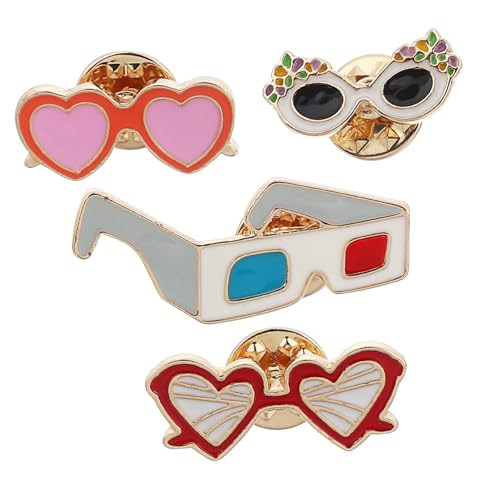 FOMIYES 4 Stücke Sonnenbrille Brosche Strand Stil Broschen Brosche Pin Kleine Kostüm Requisiten Dekoration Hawaii Breastpin von FOMIYES
