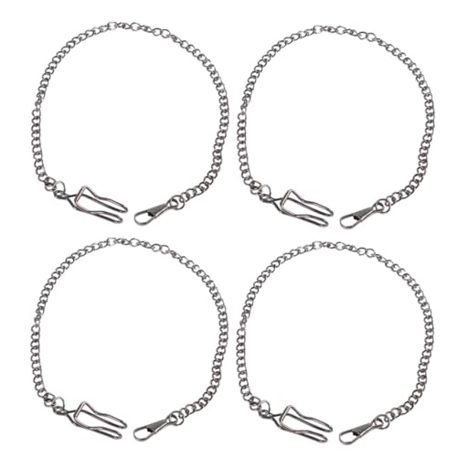 FOMIYES 4 Stücke Taschenuhrkette Aus Metall Taschenuhrketten Für Männer Gürtel Jean -Kette Metall Uhrenkette Schwarz von FOMIYES