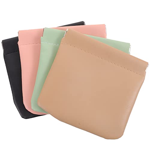 FOMIYES 4-teiliges Lippenstift-kulturbeutel Aus Pu-Leder Für Damen Make-up-Tasche Automatischer Verschluss Für Die Reise von FOMIYES