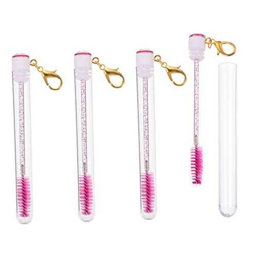 FOMIYES 4stücke Wimpernbürste Mit Kamm Augenbrauenbürste Aus Kunststoff Und Fasermaterial Für Mascara Und Wimpern- Tragbar Für Reisen Und Alltag von FOMIYES