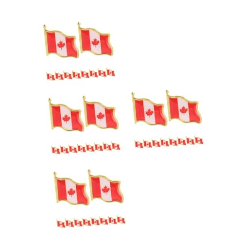FOMIYES 40 Stück Teiliges Kanadische Nationalflagge Anstecknadeln Metall mit Ahornblatt Design Leichter Patriotischer Souvenir Brosche für Männer und Frauen für Kleidung Hüte Rucksäcke von FOMIYES