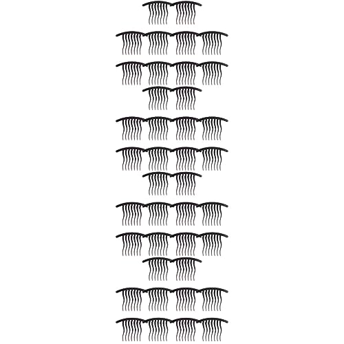 FOMIYES 40 Stk Wellen Zahnseitiger Haarkamm Haarspangen Kämmen Haarstäbchen Für Lockiges Haar Kämme Für Haarspangen Für Mädchen Feiner Haarkamm Dicht Kopfbedeckung Fräulein Plastik von FOMIYES