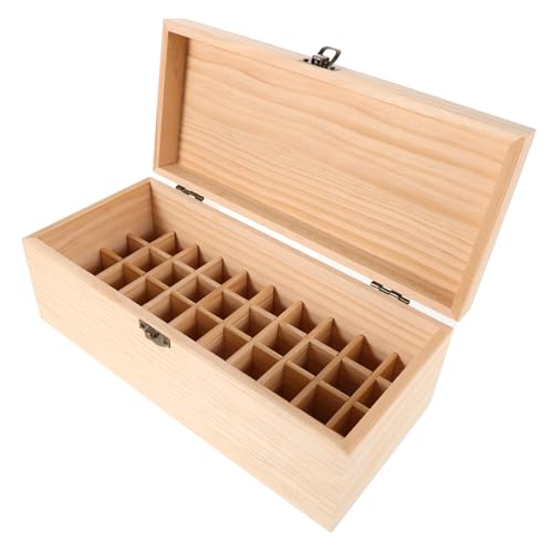 FOMIYES 40gitter Holzbox Für Ätherische Ölflaschen Fächer Organizer Aufbewahrungsbox Aus Kiefernholz Behälteretui Für Parfümflaschen Und Nagellack Stilvolle Präsentation Für Home FOMIYES 40gitter Holzbox Für Ätherische Ölflaschen Fächer Organizer Aufbewahrungsbox Aus Kiefernholz Behälteretui Für Parfümflaschen Und Nagellack Stilvolle Präsentation Für Home von FOMIYES