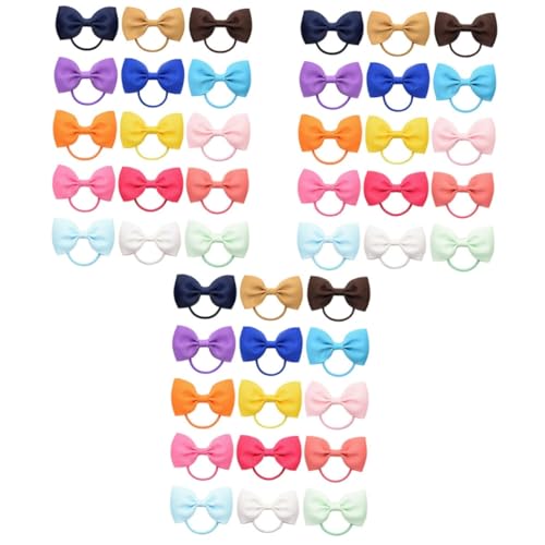 FOMIYES 45 Stk Schmetterlingsgummiband Haarschleifen Bowknot-haarring Dekoratives Haarseil Haargummi Aus Ripsband Haarbänder Für Mädchen Bowknot-haarseil Polyester Baby Haarschmuck Mode von FOMIYES