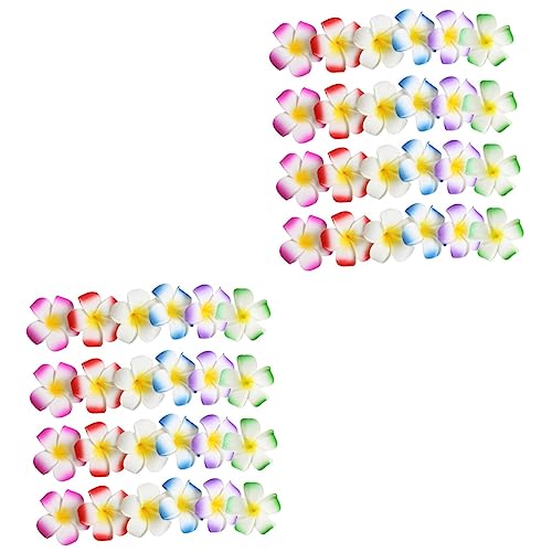 FOMIYES 48 Stück Gemischte Clips Boho-Clip Kopfbedeckungen Brautschmuck Hawaii-Ornamente Kopfbedeckungen Haarspangen Süße Tänzerin Orchidee Attraktiver Plumeria Schöner Schmuck von FOMIYES