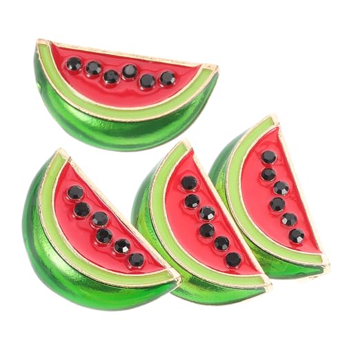 FOMIYES 4stücke Wassermelonen-broschenclip Wassermelonen-reversabzeichen Cardigan-clip Pullover-clips Schal-clips Für Damen Broschen-clips Verschlüsse Für Kleidung Schmuck Für Frauen von FOMIYES