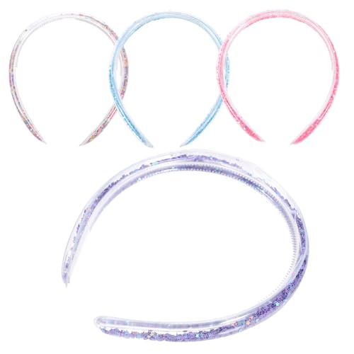 FOMIYES 4stücke Stirnband Für Mädchen Mit Pailletten Glitzer-haarband in Sternendesign Leicht Und Angenehm Zu Tragen Dekoratives Accessoire Für Kostümpartys Und Bühnenauftritte von FOMIYES