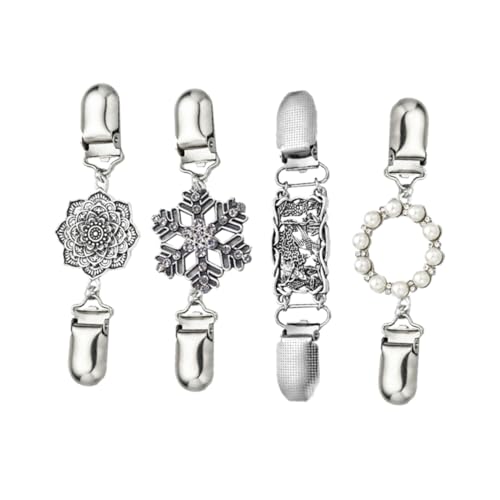 FOMIYES 4stücke Damen Pullover Clip Strickjacke Verschluss Schal Clip Kleidungszubehör Aus Legierung Haltbar Für Verschiedene Anlässe von FOMIYES