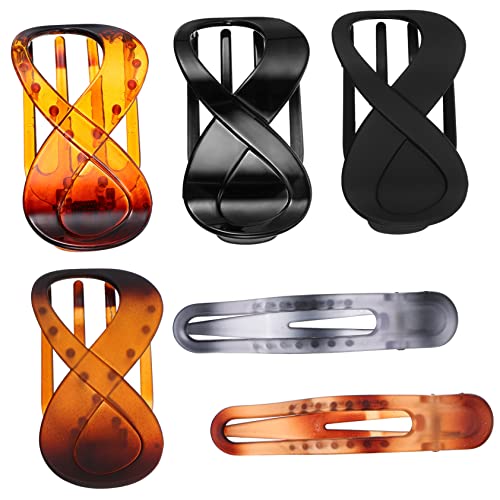FOMIYES Haarspangen Für Damen 4 Große Haarspangen Aus Acryl 2 Clips Styling-haarklammern Für Dickes Haar Haar-accessoires Für Mädchen Und Frauen von FOMIYES