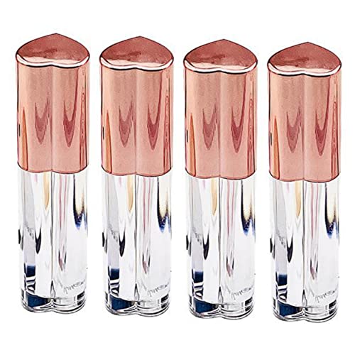 FOMIYES 4pcs Herz Form Leere Lip Gloss Flaschen Kunststoff Nachfüllbar Behälter Mit Pinsel Für von FOMIYES