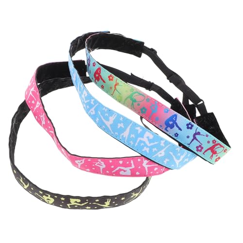 FOMIYES 4stücke Elastisches Sport-stirnband Mit Rutschfestem Haarband Schweißband Für Fitness Dehnbares Stirnband Für Tanz Und Yoga Accessoires von FOMIYES