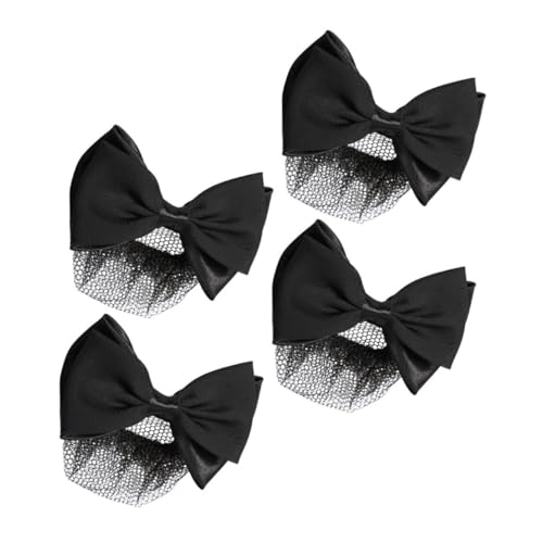 FOMIYES 4stücke Haarknotennetz Für Frauen Haarknotenhalter Aus Federnetz Haarspangen Mit Schleifennetz Haarnetze Für Kleine Dutts Damen-dutt Zubehör von FOMIYES