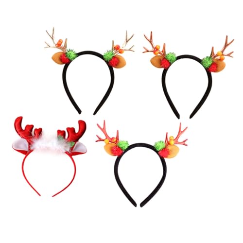 FOMIYES 4stücke Rentiergeweih Haarspange Weihnachtsgeweih Kopfbedeckung Weihnachts Haarreif Winterfestes Kopfschmuck Weihnachtsdeko FOMIYES 4stücke Rentiergeweih Haarspange Weihnachtsgeweih Kopfbedeckung Weihnachts Haarreif Winterfestes Kopfschmuck Weihnachtsdeko von FOMIYES