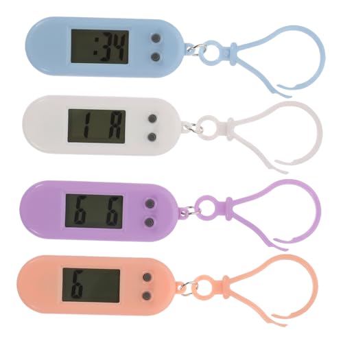 FOMIYES 4stücke Elektronische Uhr Für Junge Mädchen Mit Schlüsselanhänger Bunte Taschenuhr Aus Tragbar Für Studenten Und Alltag Leicht Lesbares von FOMIYES