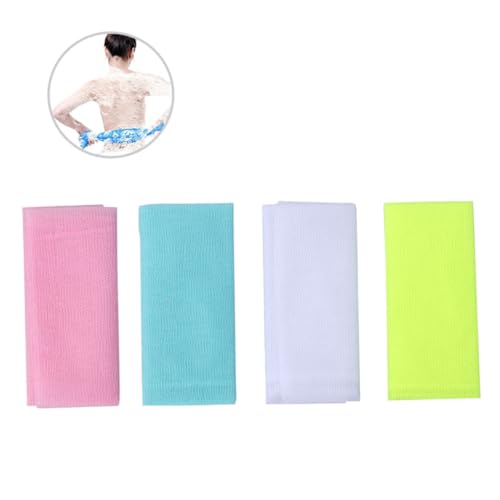 FOMIYES 4stücke Rückenschrubber Mit Langen Streifen Badewaschwerkzeug Peeling-handtuch Netz Für Reichhaltige Seife Und Schaumbad Waschen Leicht Zu Trocknen Tragen von FOMIYES