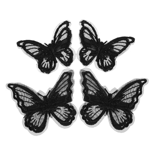 FOMIYES 4stücke Schmetterling-haarspangen Aus Spitze Und Netzgewebe Doppellagig Besticktes Haarstyling-zubehör Für Party Und Hochzeit Haarschmuck Für Mädchen Und Damen FOMIYES 4stücke Schmetterling-haarspangen Aus Spitze Und Netzgewebe Doppellagig Besticktes Haarstyling-zubehör Für Party Und Hochzeit Haarschmuck Für Mädchen Und Damen von FOMIYES