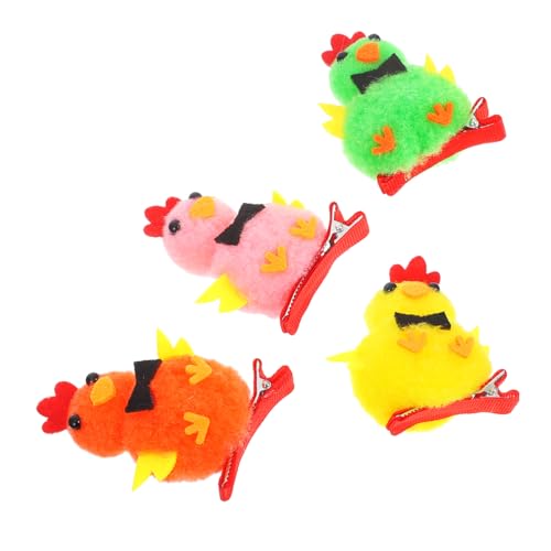 FOMIYES 4stücke Seitliche Haarspangen Mit Küken Haarschmuck Für Junge Mädchen Osterhaarspangen Süße Haarspangen Dekorative Für Junge Mädchen Für Partys Und Anlässe von FOMIYES