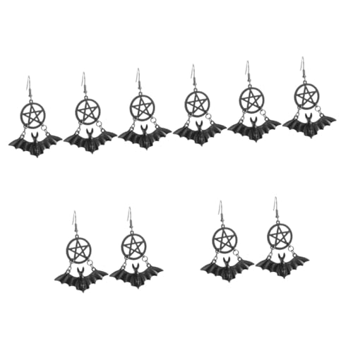 FOMIYES 5 Paare Halloween Ohrringe für Damen Punk Fledermaus und Ohrstecker Leicht Langlebig Sicher für Party Karneval Alltag von FOMIYES