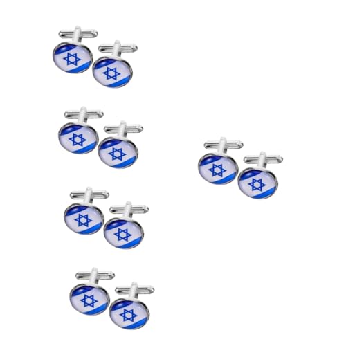 FOMIYES 5 Paare Israelische Manschettenknöpfe Business-manschettenknöpfe Manschettenknöpfe Für Hemden Männliche Manschettenknöpfe Knöpfe Für Männliche Hemden Legierung Knöpfe Zinklegierung von FOMIYES