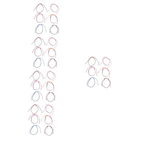 FOMIYES 5 Sätze Bohemian Fußkettchen Teiliges Verstellbar Für Strandpartys Freundschaft Farbenfrohe Baumwoll Mischung Modischer Schmuck Für Frauen Für Tägliche Anlässe 6 Stück * 5 von FOMIYES