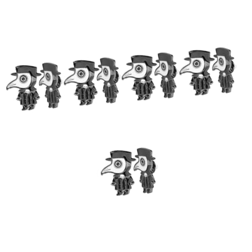 FOMIYES 5 Sätze Broschen Anstecknadel Schwarzer Emaille Brosche Für Kleidung Schals Hüte Punk Für Dekoration 2 Stück * 5 von FOMIYES