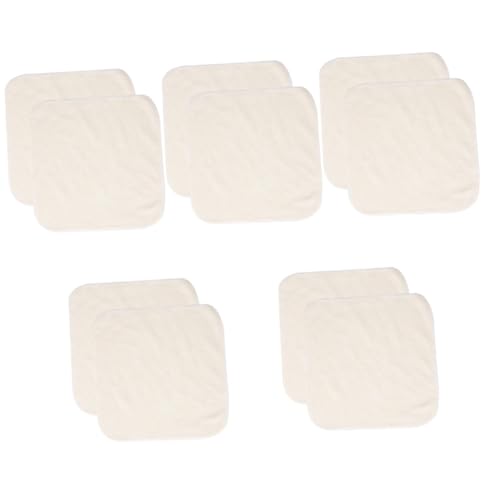 FOMIYES 5 Sätze Gesichtsreinigungstuch Lumpen Küche Make-up-entferner-tücher Gesichtswaschtücher Waschlappen Handtuch Spucktücher Für Kleinkinder Staubtuch Beige Bambusfaser 2 Stück * 5 von FOMIYES