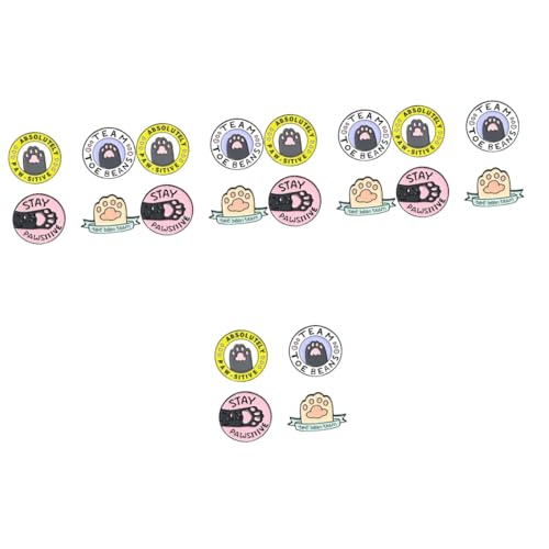 FOMIYES 5 Sätze Katzenpfoten Brosche Anstecker Für Damen Cartoon Vielseitige Verwendung Für Kleidung Taschen Accessoires 4 Stücke * 5 von FOMIYES
